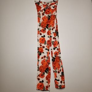 Rose pant romper tube top